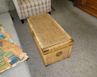 Wicker trunk, makes a great table too