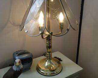 Brass touch lamp