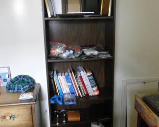 Yes the bookcase is also for sale. Just ignore the fact that it is holding items, that is a simple mere formality