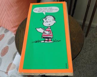 Very large vintage Peanuts card