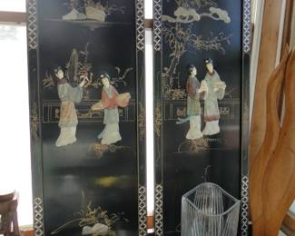 Oriental inspired panels