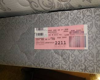 Full boxspring, mattress and frame set