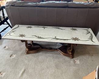 Marble coffee table
