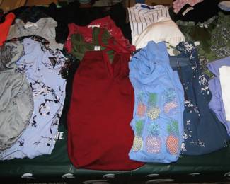 Women's clothing, most with tags still on them.  From XL to 3X