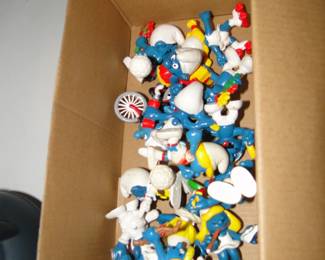 Box of Smurfs
