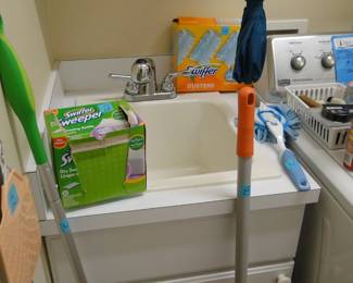 And all the cleaning supplies