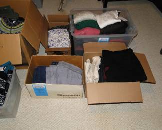 Pants, and sweaters and more