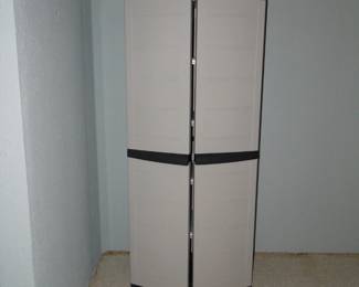 Storage cabinet. Solid plastic construction