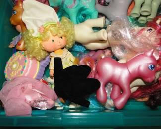 My Little Pony.  Life would only get better if we found some Barney items!