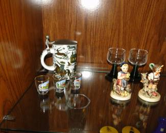 Some more Hummels and some German glassware too