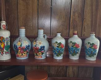 Painted German bottles