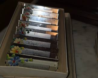 Glass place cards