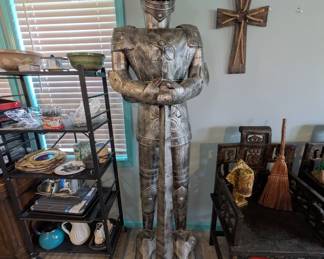 7' tall suit of armor statue