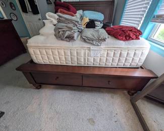 Aspenhome Cambridge Sleigh Bed Cherry Wood Queen