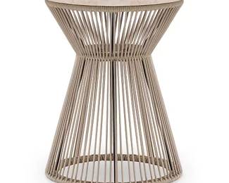 Macy's Biscayne 18" Travertine Top End Table