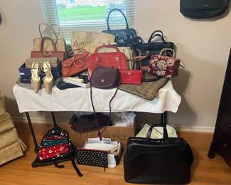 Designer handbags, backpacks