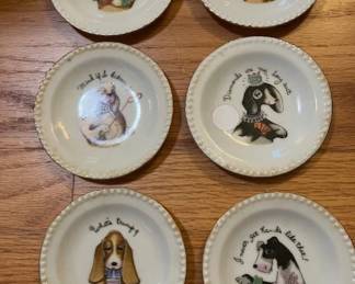 Vintage bridge ashtrays, 1950's