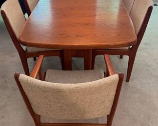 Scandinavia Woodworks Co. Mid Century Danish Design Teak Dining Room Set