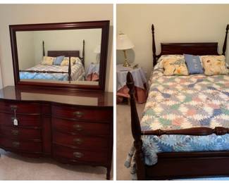 Dixie Mahogany 1950’s Mid-Century Bedroom Set