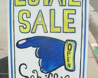 Schiffs estate sale sign