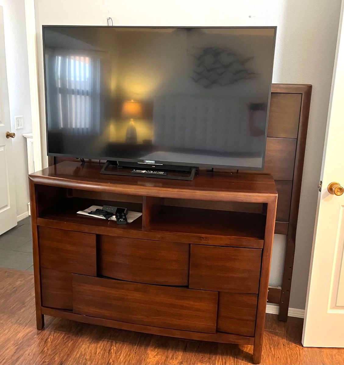 Sony 55” on Magnussen dresser