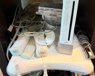 Nintendo Wii system with games & balance board.