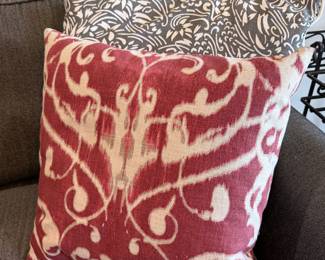 Pottery Barn down filled pillows.