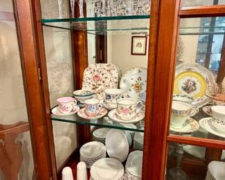 Nice cup and saucer collection.