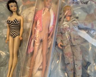 Vintage Barbie and Ken.