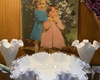 Fenton pieces.
