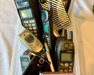 Old cell phones.