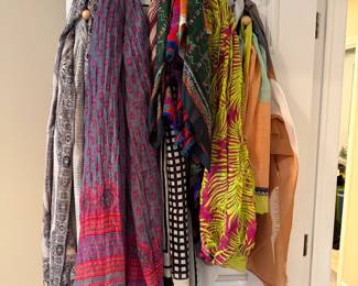 Beautiful scarves including Lilly Pulitzer.