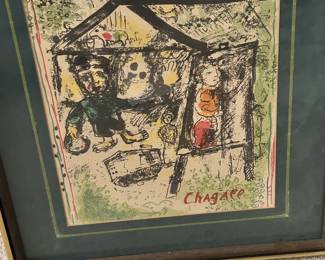 Marc Chagall lithograph - COA on the back