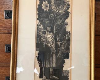 Lynd Ward - Engraving "Bouquet II