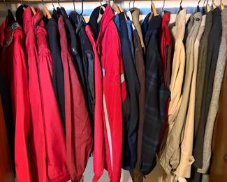 Men’s coats and Husker apparel 