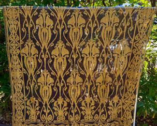 Sheer Black & Gold Panel