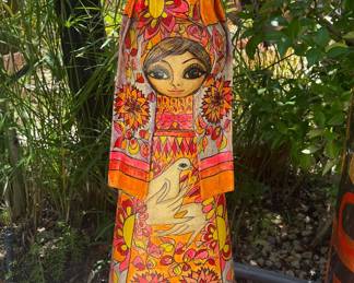 Tall Paper Mache Woman