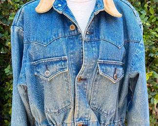 Cinched Waist Jean Jacket