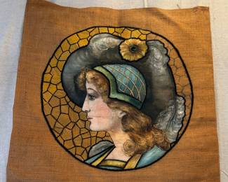 Painted & Embroidered Woman