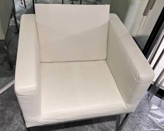 2 white chairs  24 1/2” x 21 1/2”