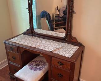 3 of 4 Piece Antique Bedroom Suite 