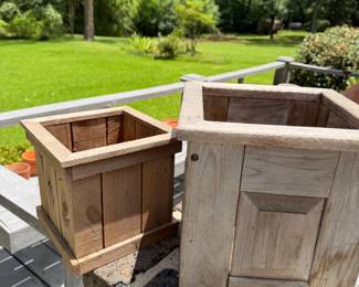 Wooden Planter Boxes
