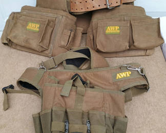 Lot 28: 2 sturdy AWP tool belts 