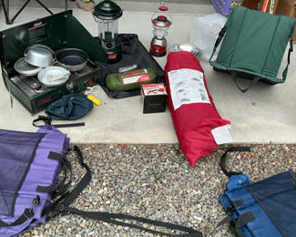 Lot 12: Camping Gear and Archery Equipment Set