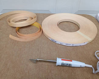 Lot 45: Veneer edging and heat tool