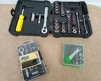 Lot 34: Socket sets and hand tool kits