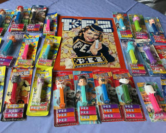Lot 61: 23 PEZ Candy Dispenser Collection all in Packaging