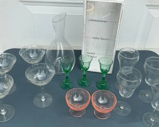 Lot 79: Assorted Glassware and Decanter Set