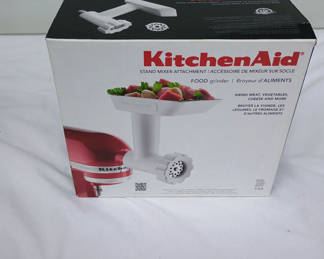 Lot 59: KitchenAid Stand Mixer Food Grinder Attachment 