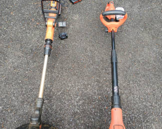 Lot 52: 2 black and decker weed eaters